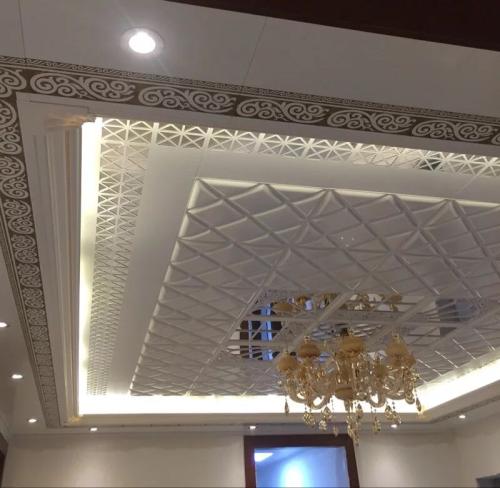 客廳的鋁扣板吊頂效果圖-客廳鋁扣板吊頂效果圖