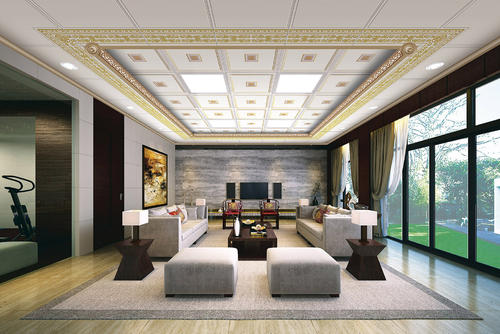 鋁扣板邊角線圖片-鋁扣板收邊線條線剪角-鋁扣板收邊線圖片