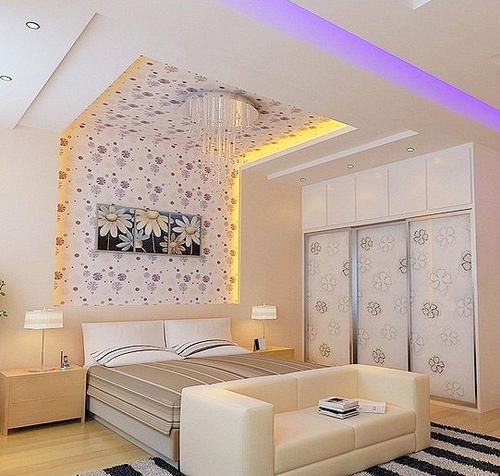 臥室集成鋁扣板吊頂效果圖-0.8