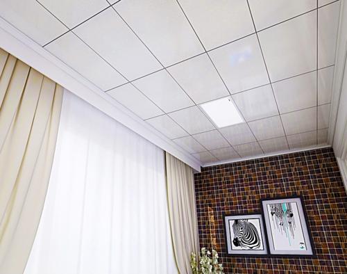 中式客廳鋁扣板吊頂-帶鋁扣板一級吊頂效果圖來參賽
