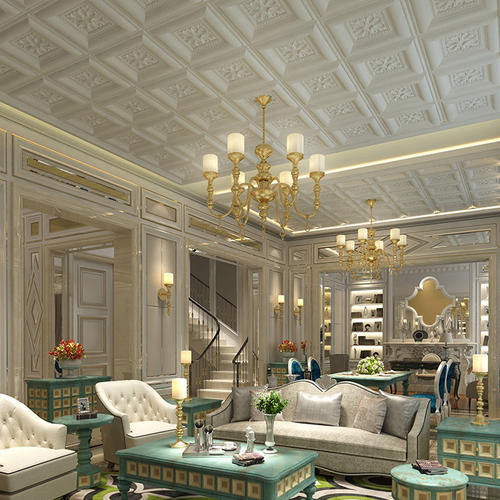 鋁扣板錯層吊頂-鋁扣板吊頂錯層吊-鋁扣板吊頂高低錯層