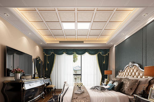 簡約客廳集成吊頂-客廳鋁天花吊頂效果圖大合集