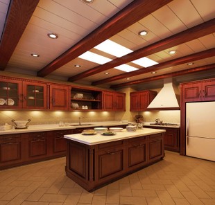 木紋廚房鋁扣板細(xì)-廚房吊頂木紋鋁扣板效果圖-廚房花紋鋁扣板