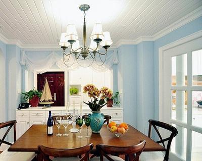 鋁扣板餐廳吊頂效果圖-新品時(shí)尚鋁蜂窩組合鋁扣板效果圖