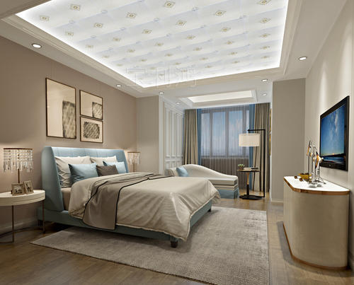 臥室鋁扣板天花-臥室裝鋁扣板吊頂效果圖好看嘛