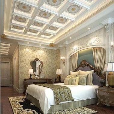 鋁扣板臥室客廳吊頂圖-多款臥室集成鋁扣板吊頂效果圖
