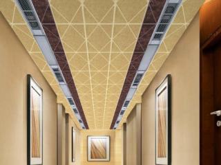 酒店鋁扣板吊頂價格-石膏板和鋁扣板集成吊頂