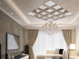 客廳用集成鋁扣板吊頂效果圖片-客廳鋁扣板吊頂怎么樣